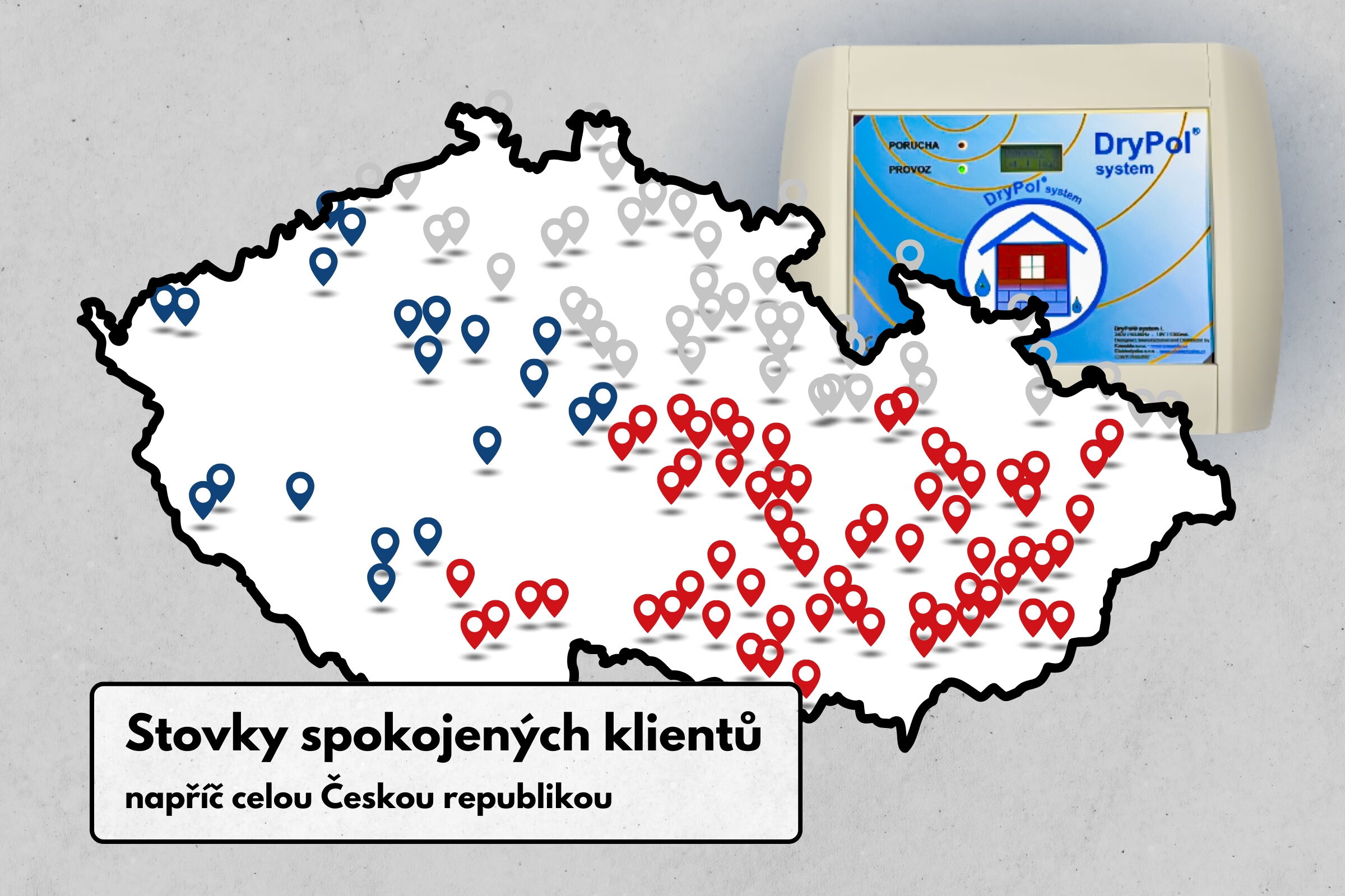 Stovky spokojených klientů napříč celou Českou republikou | Drypol – Elektroosmóza pro Česko